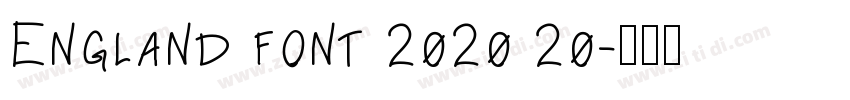 England font 2020 20字体转换